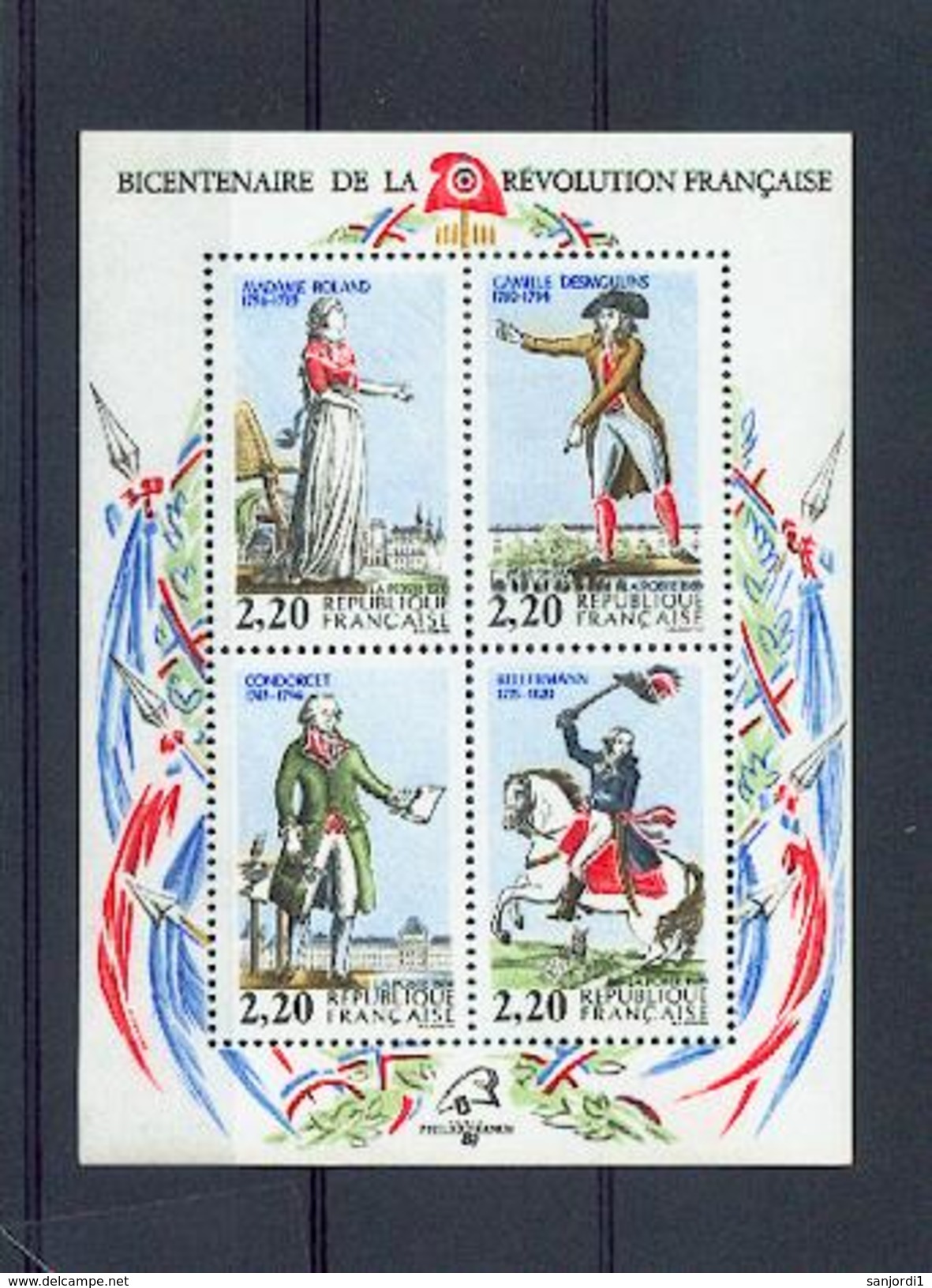 France BF  10 12 13 Personnage De La Révolution Française Neuf ** TB MNH Faciale 4 - Revolución Francesa