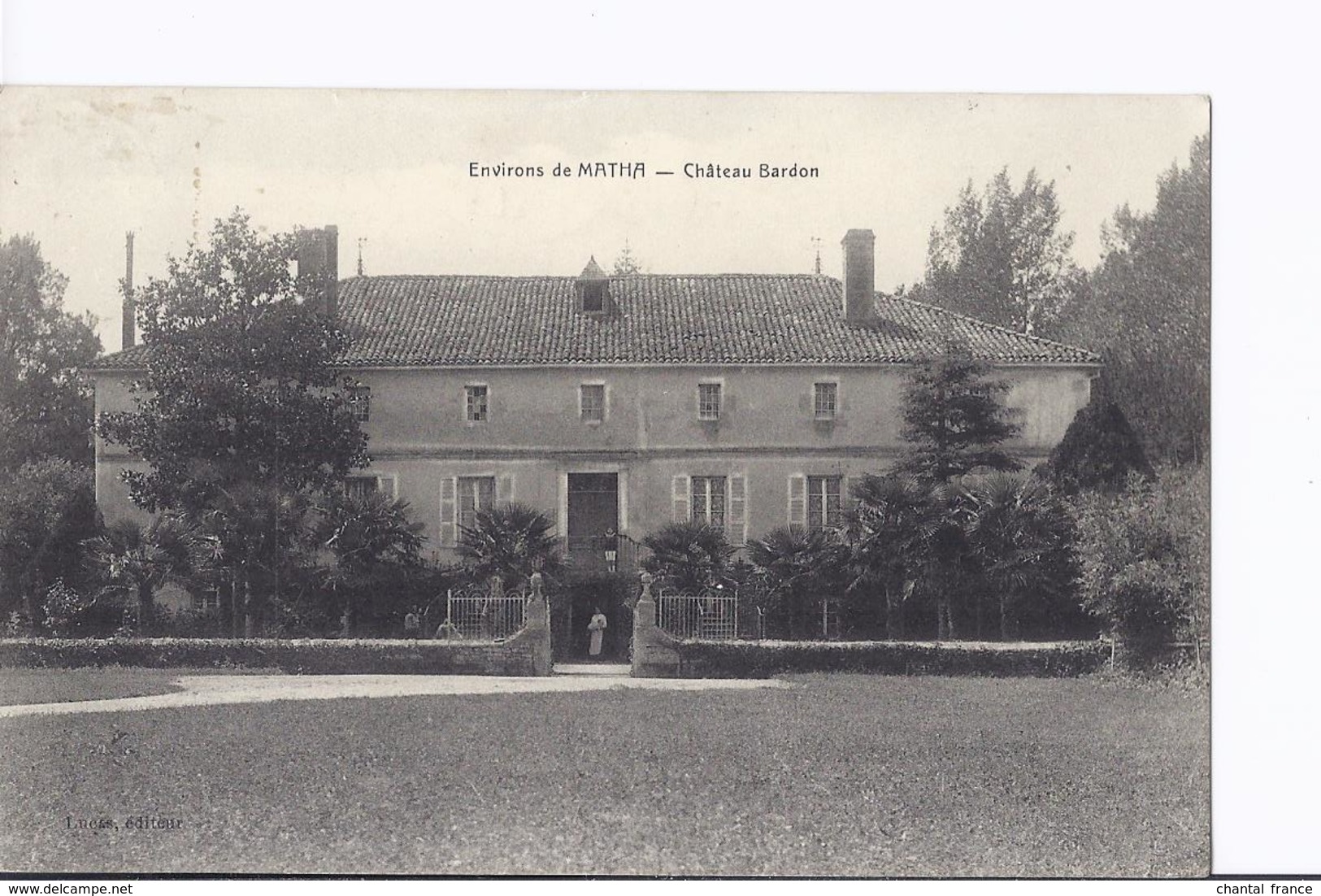 3 Cpa Et 1 CPSM Divers De Châteaux : Bardon, Aulnay, Coureilles à Périgny Et La Roche-Courbon à Saint-Porchaire - Autres & Non Classés