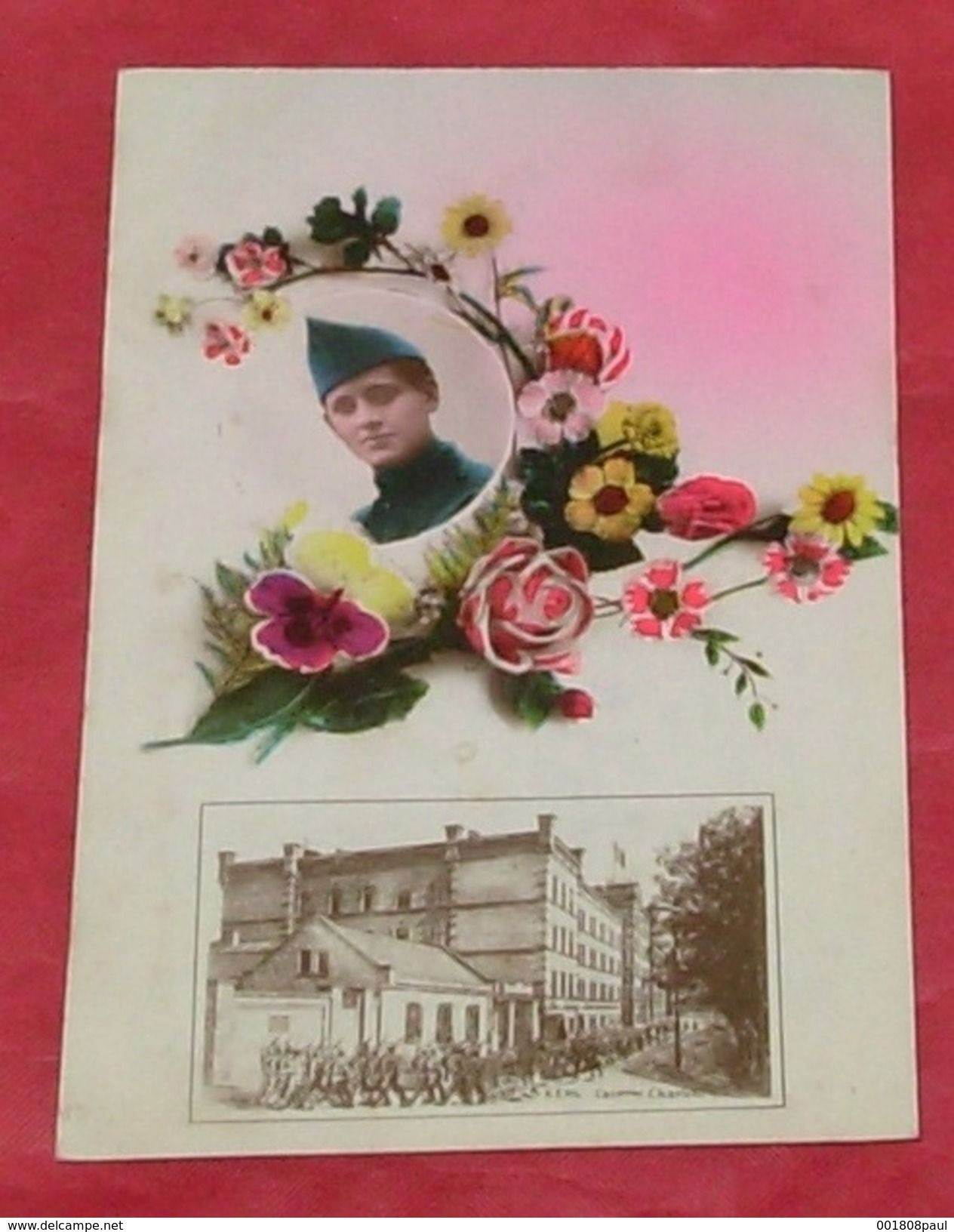 Kehl - Caserne Charlet ::: Fantaisie - Portrait Militaires - Soldats - Fleurs  ----- 415 - Kehl