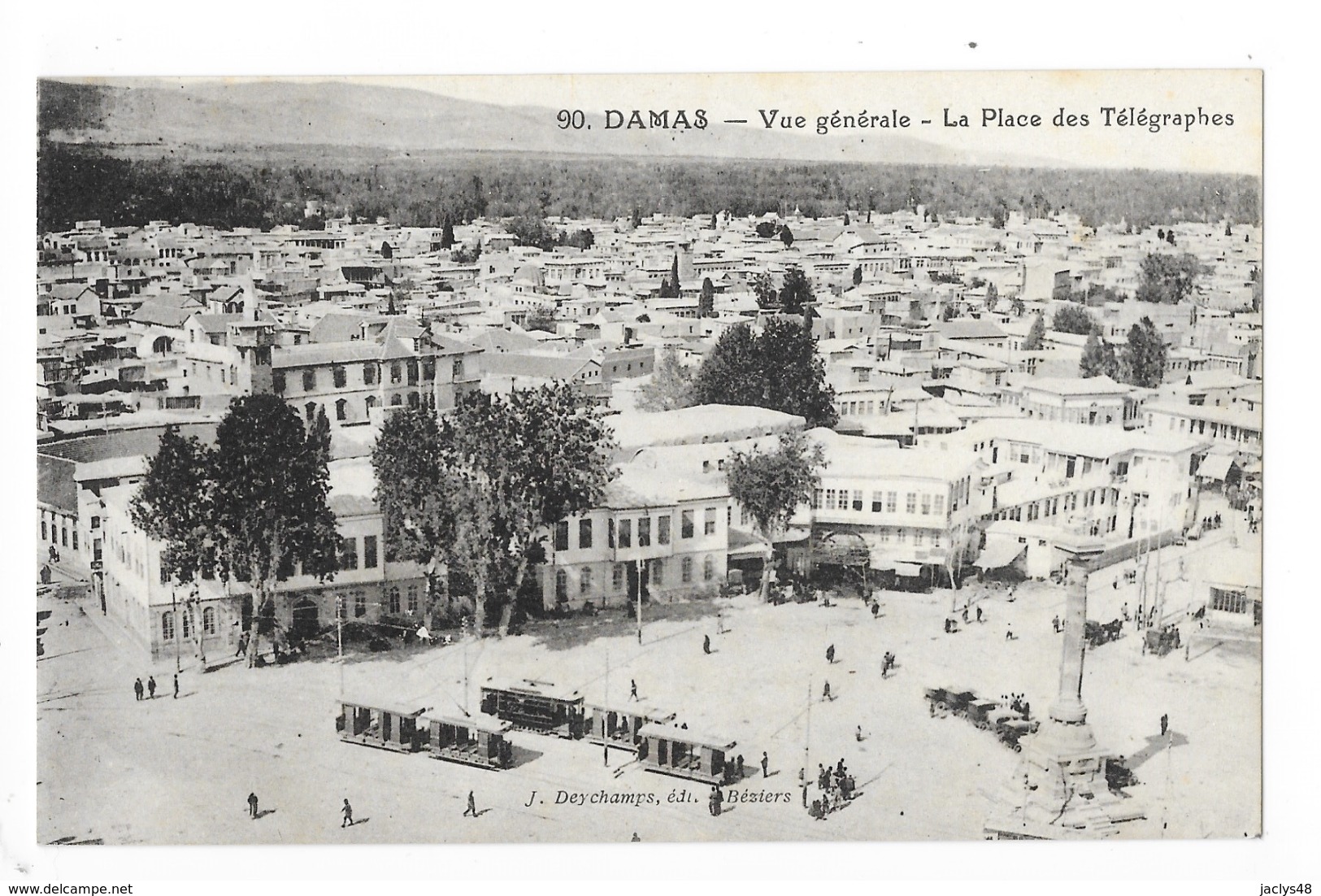 DAMAS  -  Vue Générale - La Place Des Télégraphes  -   - L 1 - Syria
