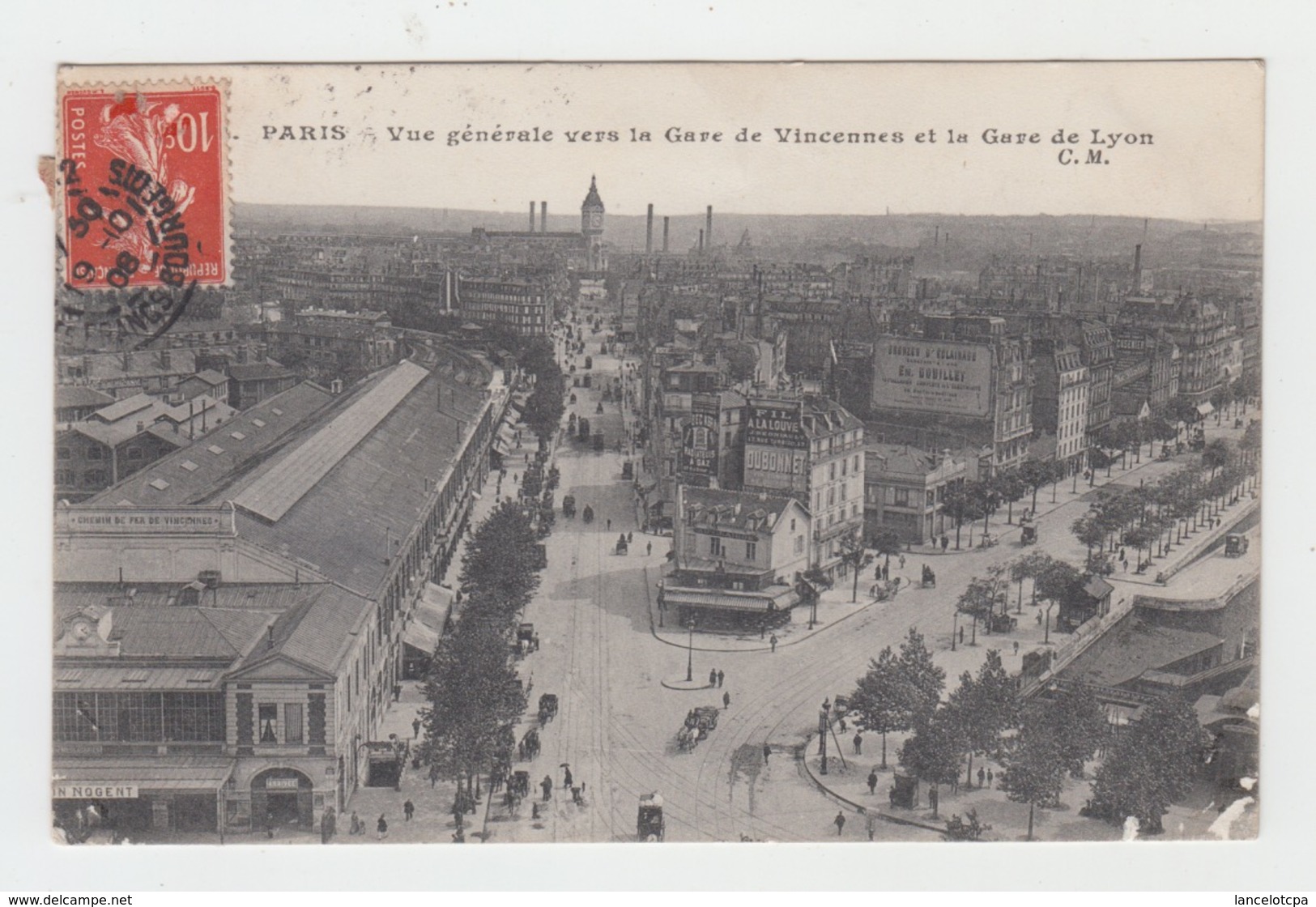 75 - PARIS / VUE GENERALE VERS LA GARE DE VINCENNES ET LA GARE DE LYON - Pariser Métro, Bahnhöfe