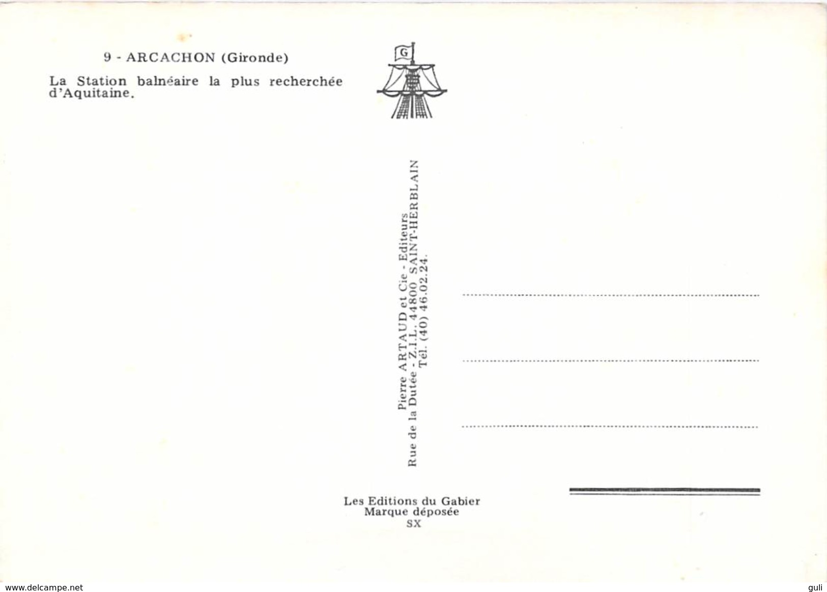 33 Gironde- -ARCACHON Lot de 4 cartes-scan R/V 4 cartes- Ostréiculture huître huîtres coquillage coquillages*PRIX FIXE