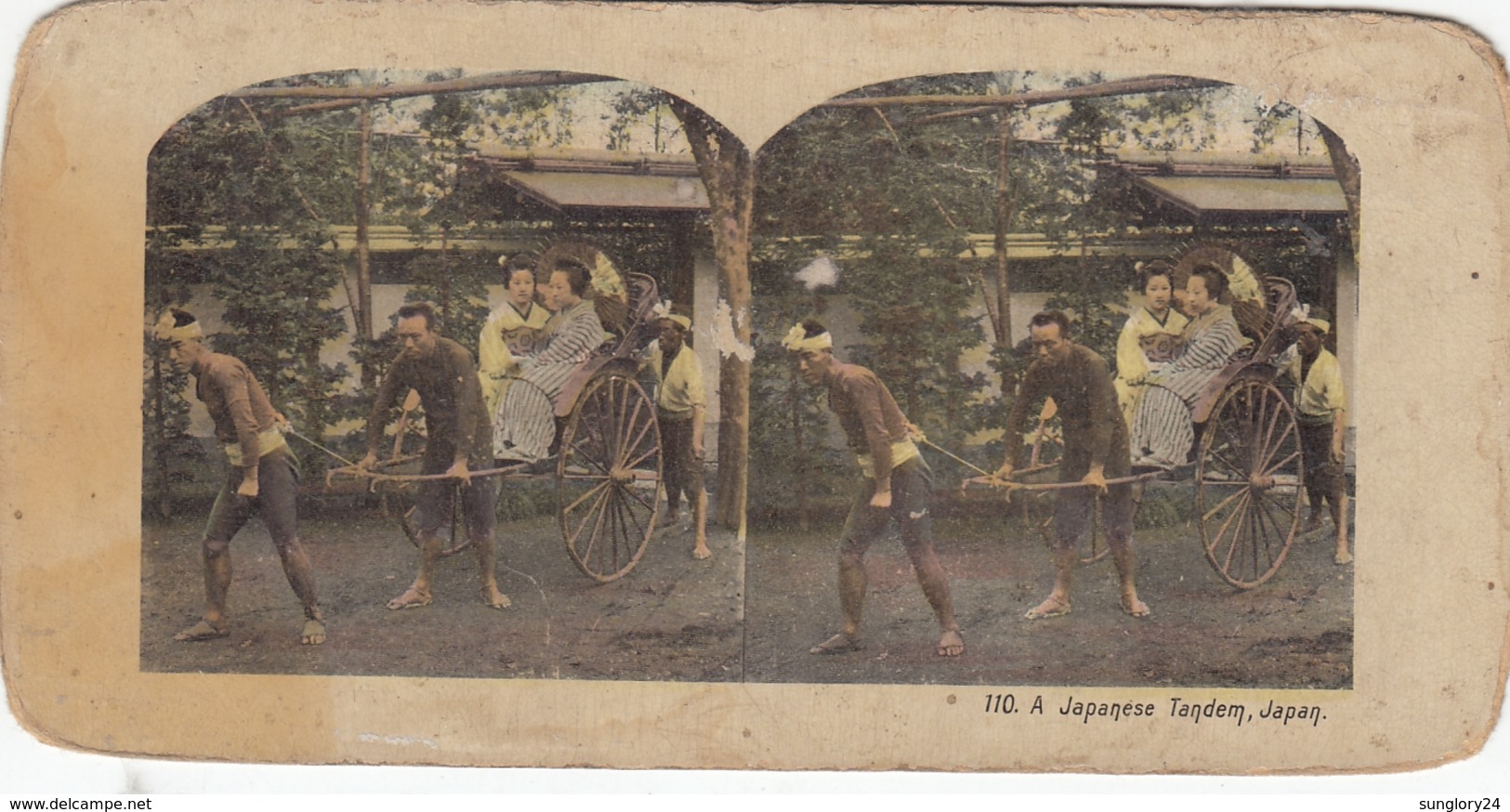 JAPAN. STEREO. GIRLS IN THE WAGON, PEOPLE DRIVEN. - Tokio