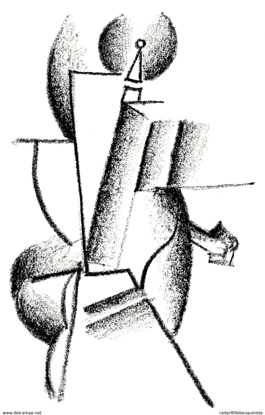 Tesson Gérard.dessin Post-cubiste.feuille : 290 X 210 Mm. - Dessins