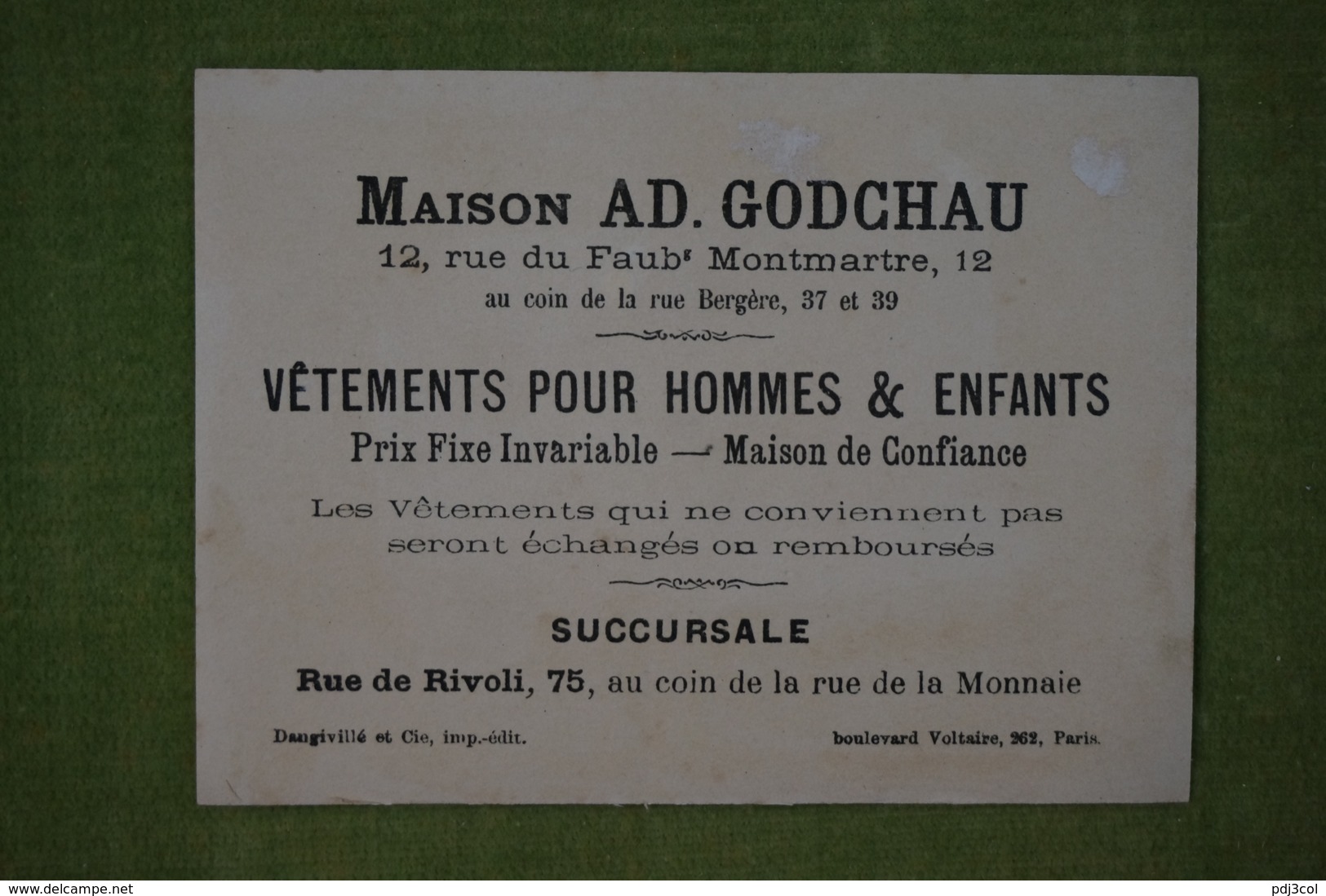 Maison Ad. GODCHAU - Assasinat Et Vol De La Grenouille - Fond Or - Imp. Dangivillé Vers 1880 - Autres & Non Classés