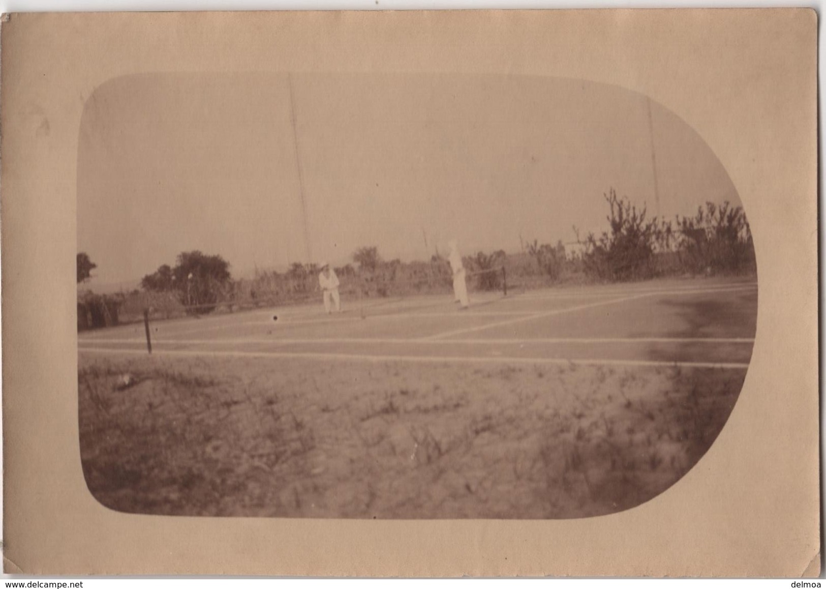 Photo Originale Militaria Pacification Du Soudan 1927 Coloniaux Haut Sénégal Niger Bamako Mali Tennis - Sport