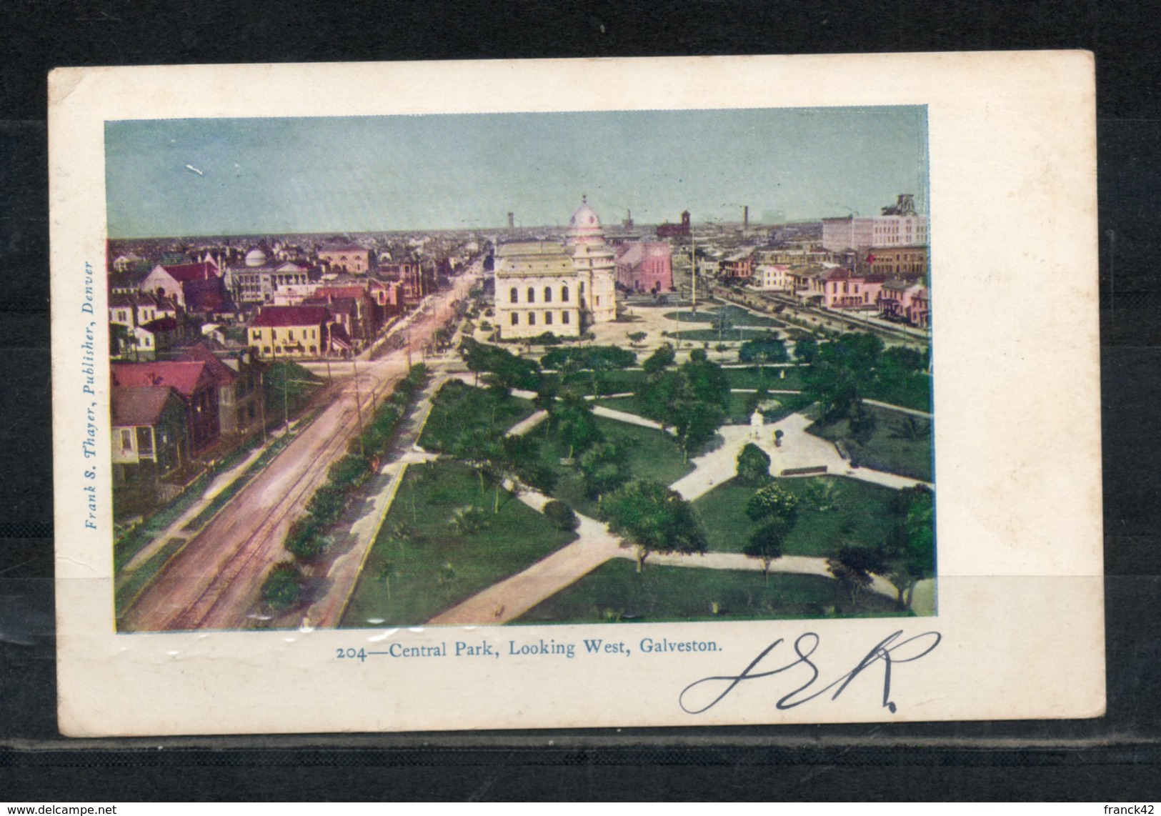 Etats Unis. Central Park, Looking West, Galveston - Galveston