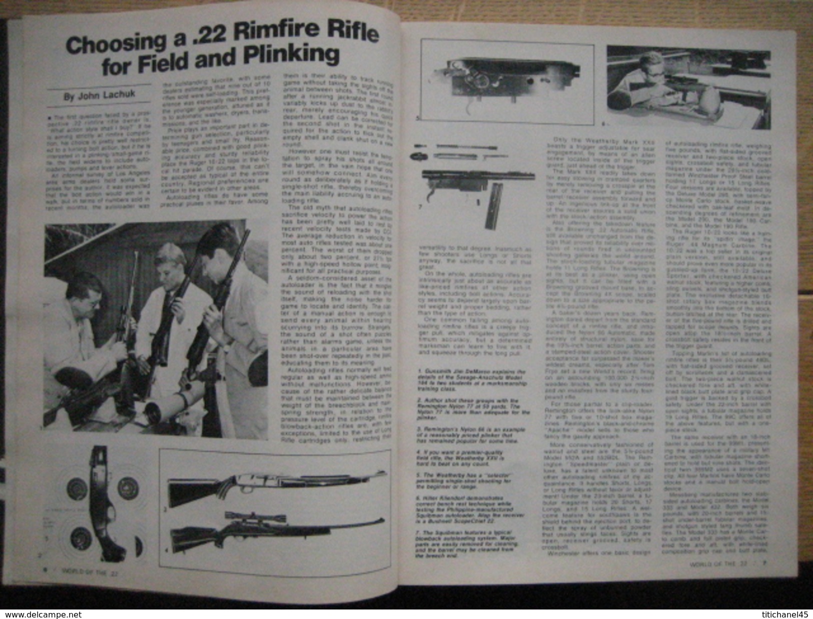 Rare WONDERFUL WORLD OF THE .22 By John LACHUK - COMPLETE CATALOGING OF .22 RIFLES AND HANDGUNS - PRICES, SPECS - United States
