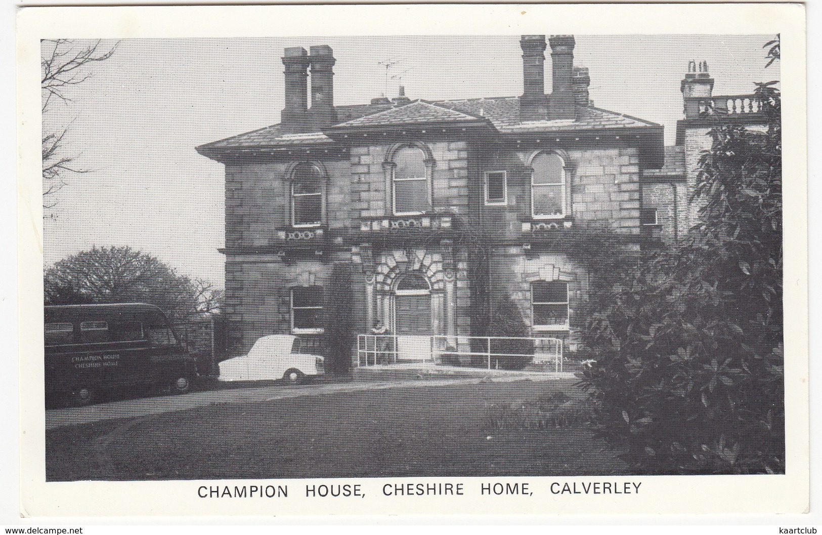 Calverley: RELIANT REGAL, COMMER MINI-COACH  - Champion House, Cheshire Home - Voitures De Tourisme