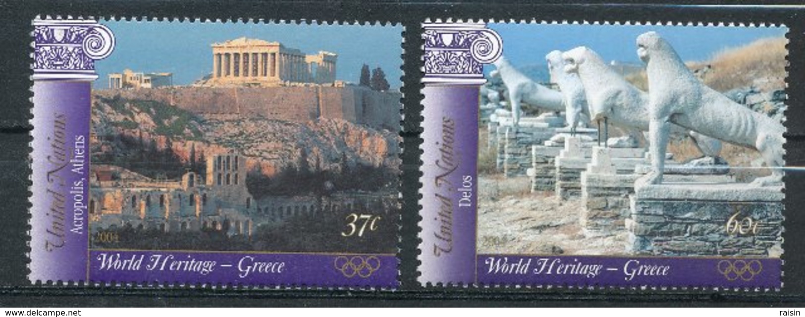 ONU New York 2004 Grèce Yvert 940-41, Michel 959-60 MNH - Unused Stamps