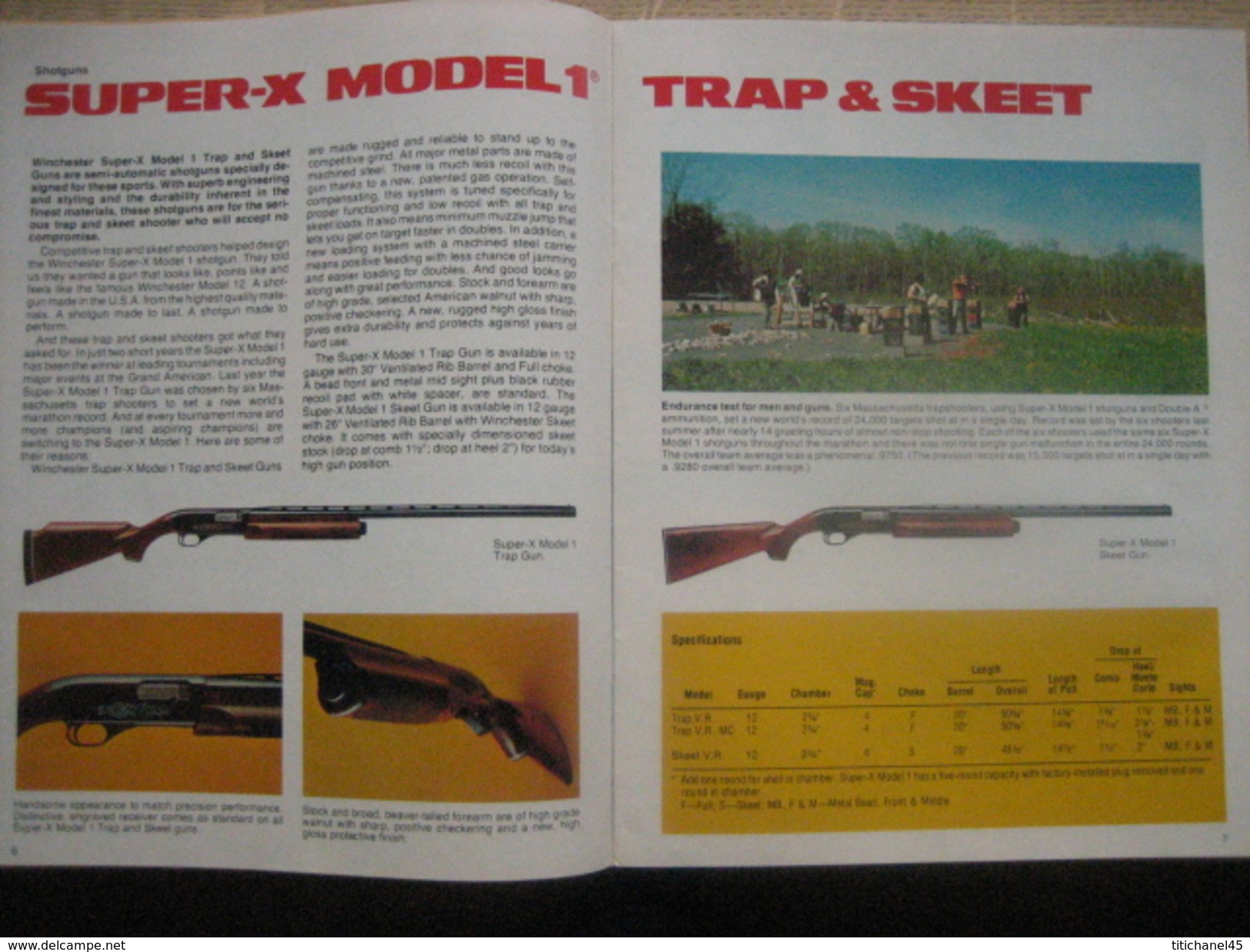 ARMES - MUNITIONS - Original 1976 WINCHESTER-WESTERN Sporting Firearms And Ammunition Catalog 40 Pages - Etats-Unis