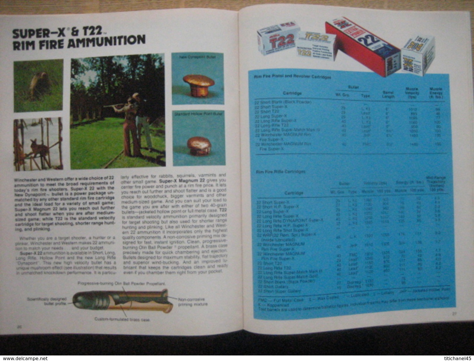 ARMES - MUNITIONS - Original 1976 WINCHESTER-WESTERN sporting firearms and ammunition catalog 40 pages