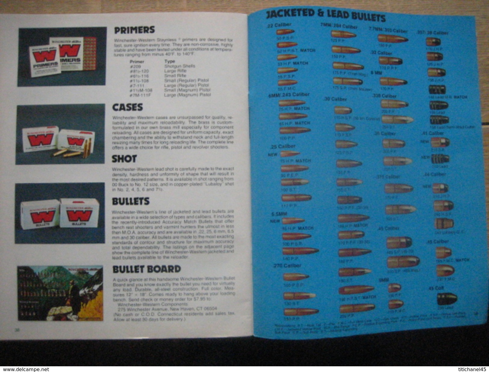 ARMES - MUNITIONS - Original 1976 WINCHESTER-WESTERN sporting firearms and ammunition catalog 40 pages