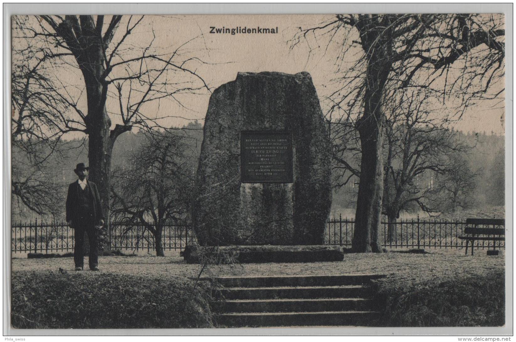 Kappel Am Albis - Zwinglidenkmal - Photo: Wehrli No. 5482 - Kappel Am Albis 