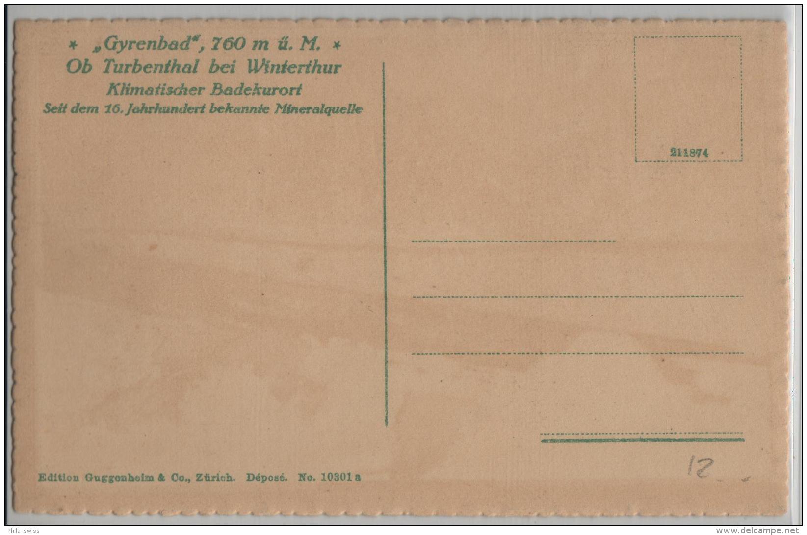 Gyrenbad (760 M) Ob Turbenthal Bei Winterthur - Klimatischer Badeort Mineralquelle - Turbenthal