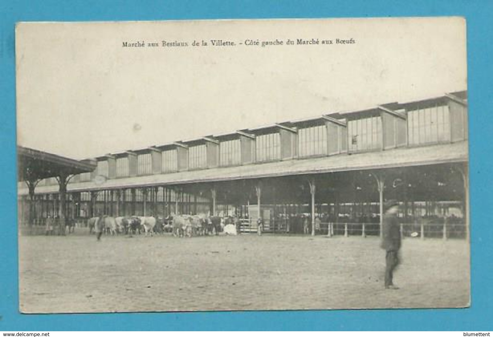 CPA - Marché Aux Bestiaux De La Villette Marché Aux Boeufs PARIS XIXème - District 19