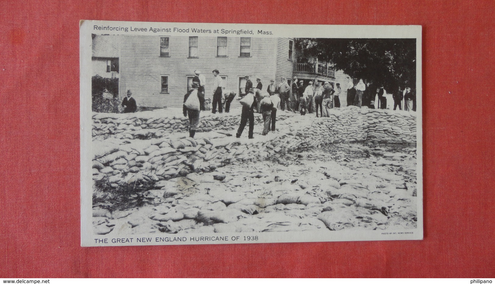 Massachusetts > Springfield -- Reinforcing Levee---------Great Hurricane Of 1938====== Ref 2511 - Springfield