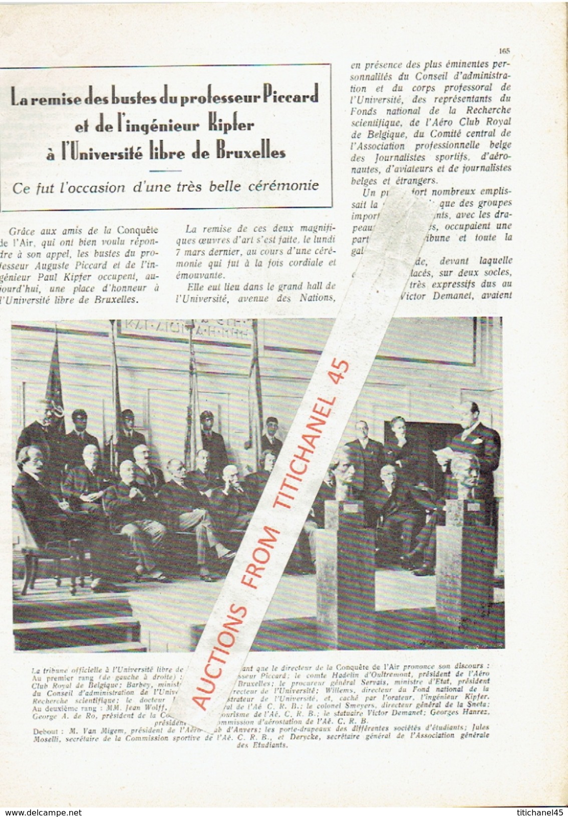 LA CONQUETE DE L'AIR 1932 N°4 -SABENA-CONGO-MINERVA-HYSPANO-SUIZA-BREDA 33-PICCARD-KIPFER-LOCKHEED SIRIUS-NORTHROP ALPHA - Vliegtuig