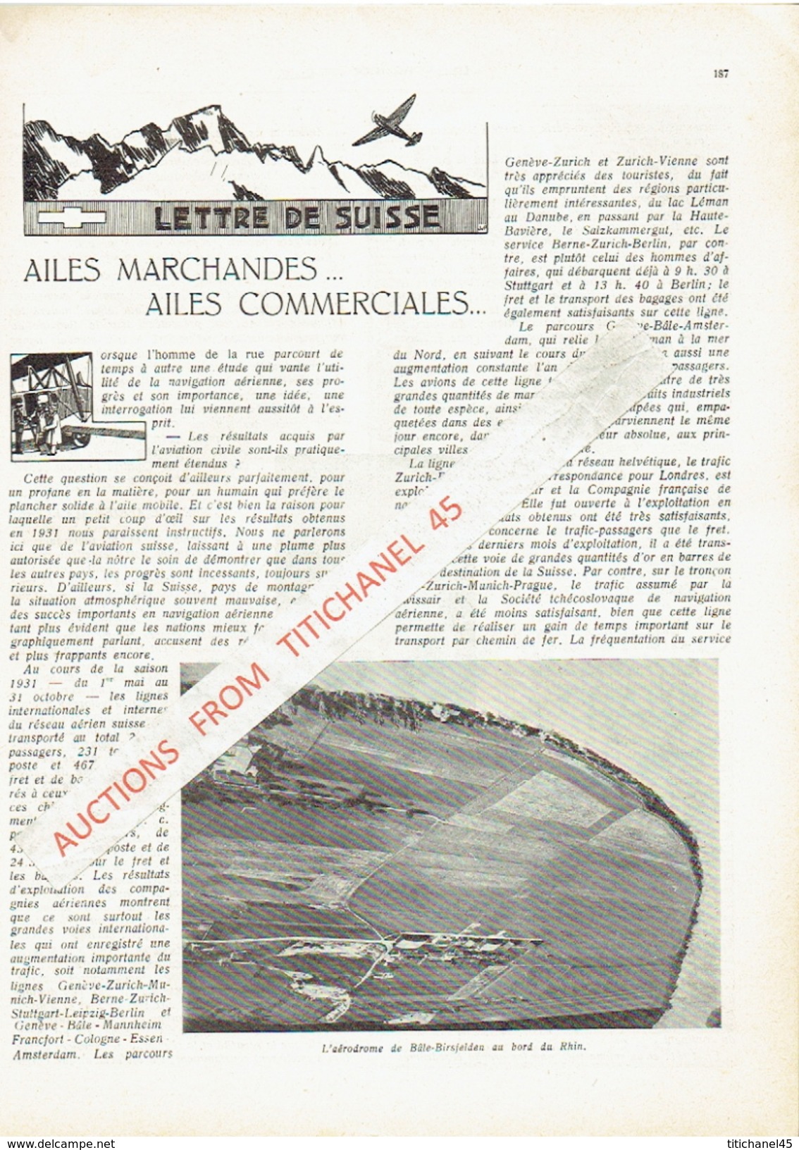 LA CONQUETE DE L'AIR 1932 n°4 -SABENA-CONGO-MINERVA-HYSPANO-SUIZA-BREDA 33-PICCARD-KIPFER-LOCKHEED SIRIUS-NORTHROP ALPHA