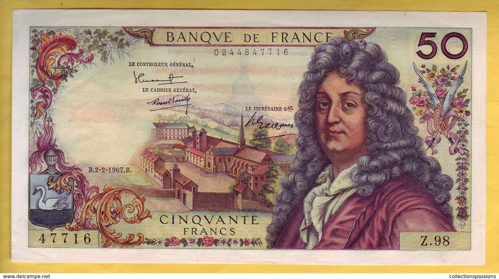 BILLET FRANCAIS - 50 Francs Racine 2-2-1967 SPL - 50 F 1962-1976 ''Racine''