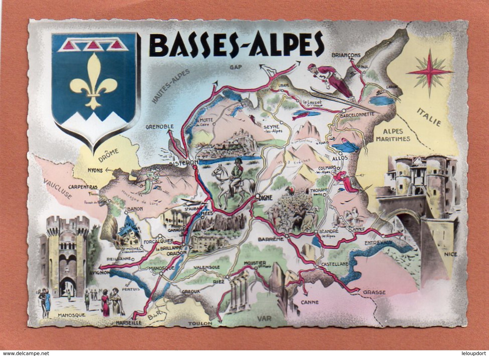 04 LES BASSES ALPES - Cartes Géographiques