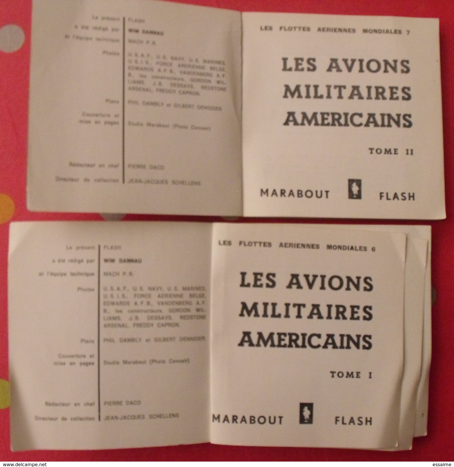 Marabout Flash Aviation N° 52 Et 53. Les Avions Militaires Américains. Wim Dannau. 1960 - Avión