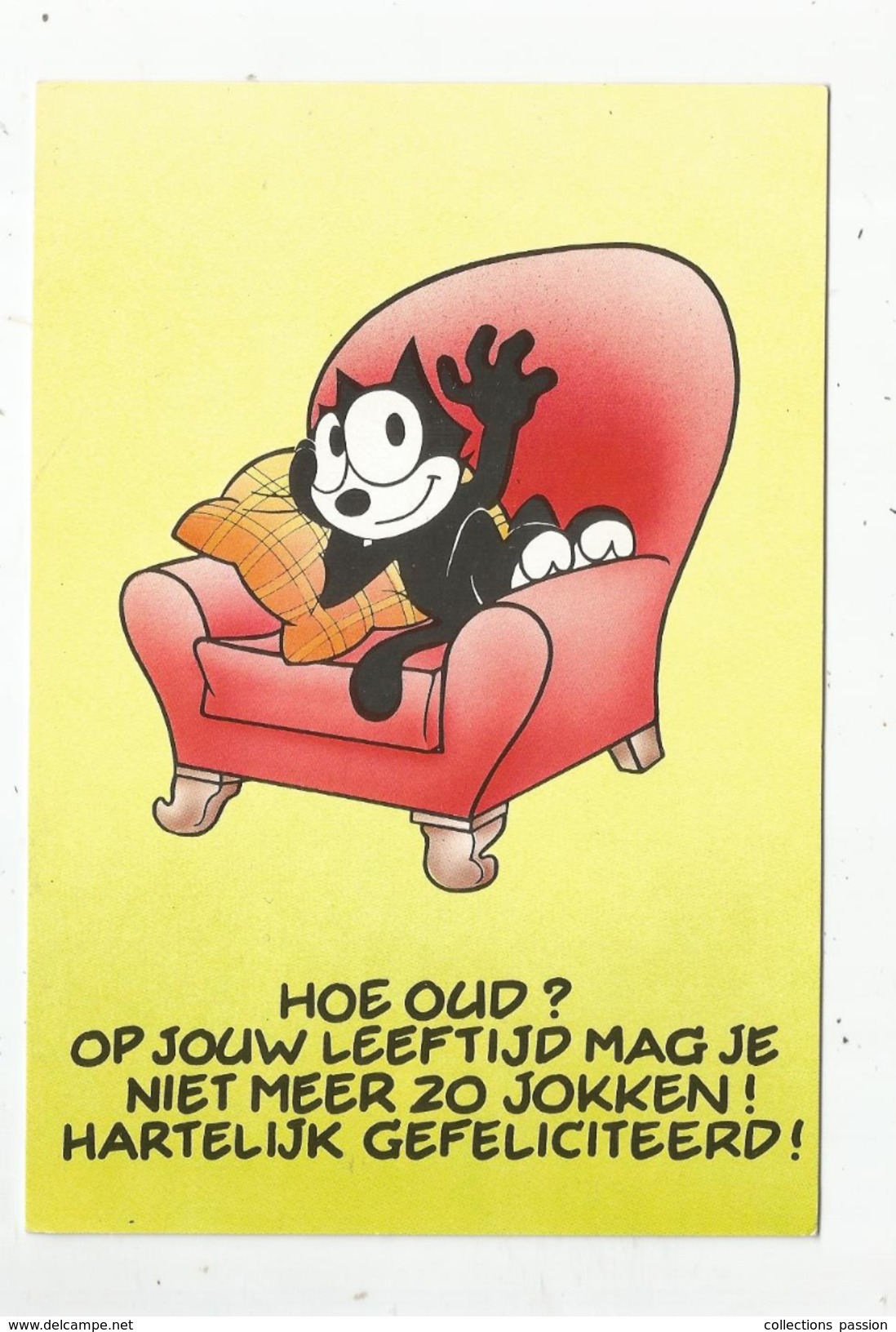 G-I-E , Cp , BD , Bandes Dessinées ,FELIX THE CAT Productions Inc N° 5902809 , FELIX LE CHAT , 1986 - Stripverhalen