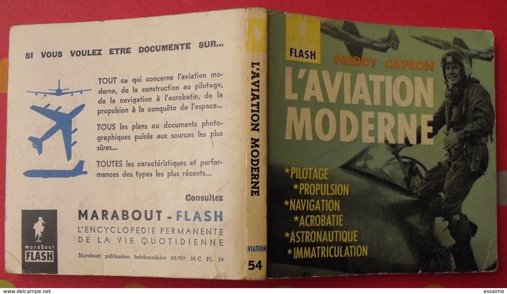 Marabout Flash Aviation N° 54. L'aviation Moderne. Freddy Capron. 1960 - Flugzeuge