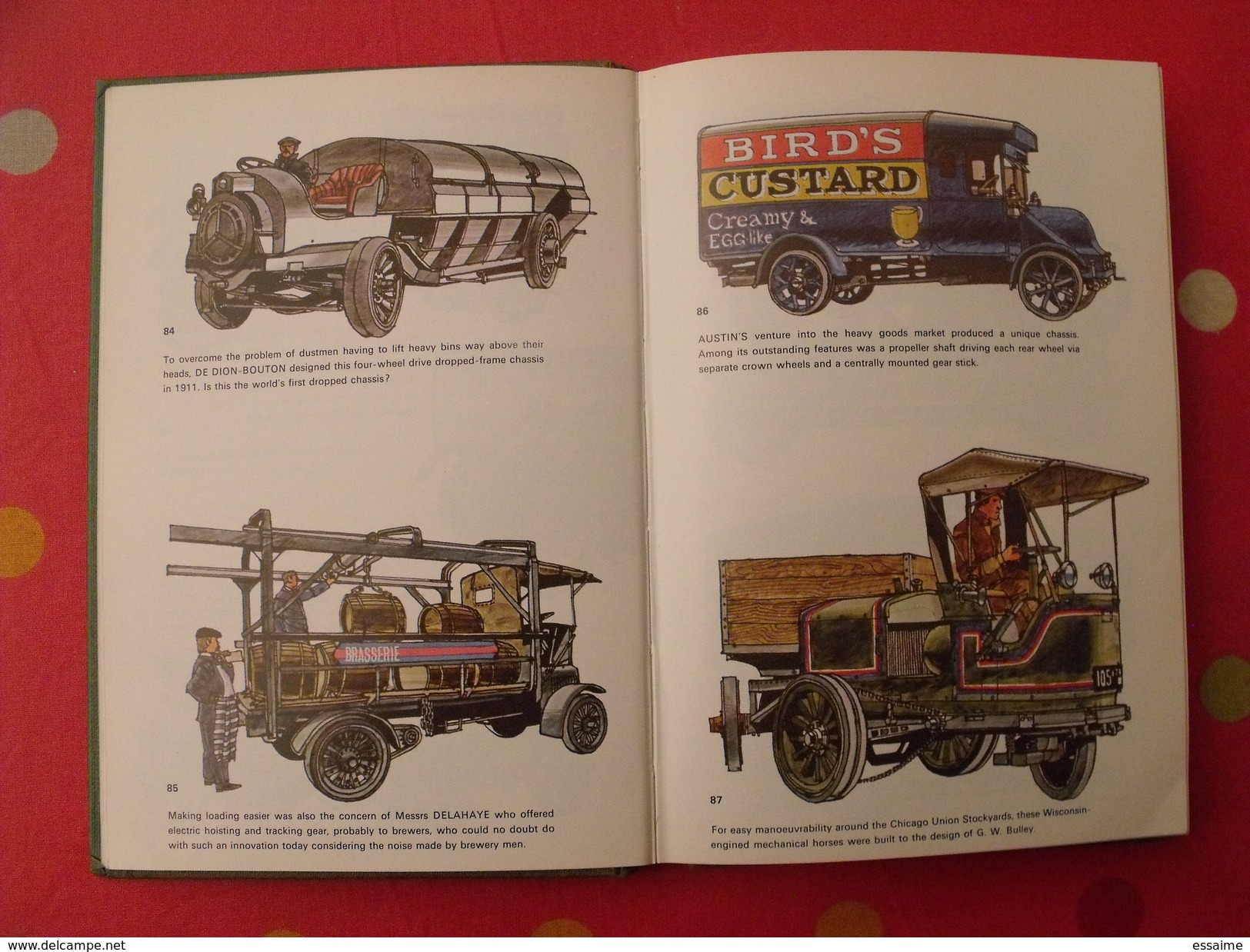 lorries trucks and vans 1897-1927. camions. Marshall bishop. 1972