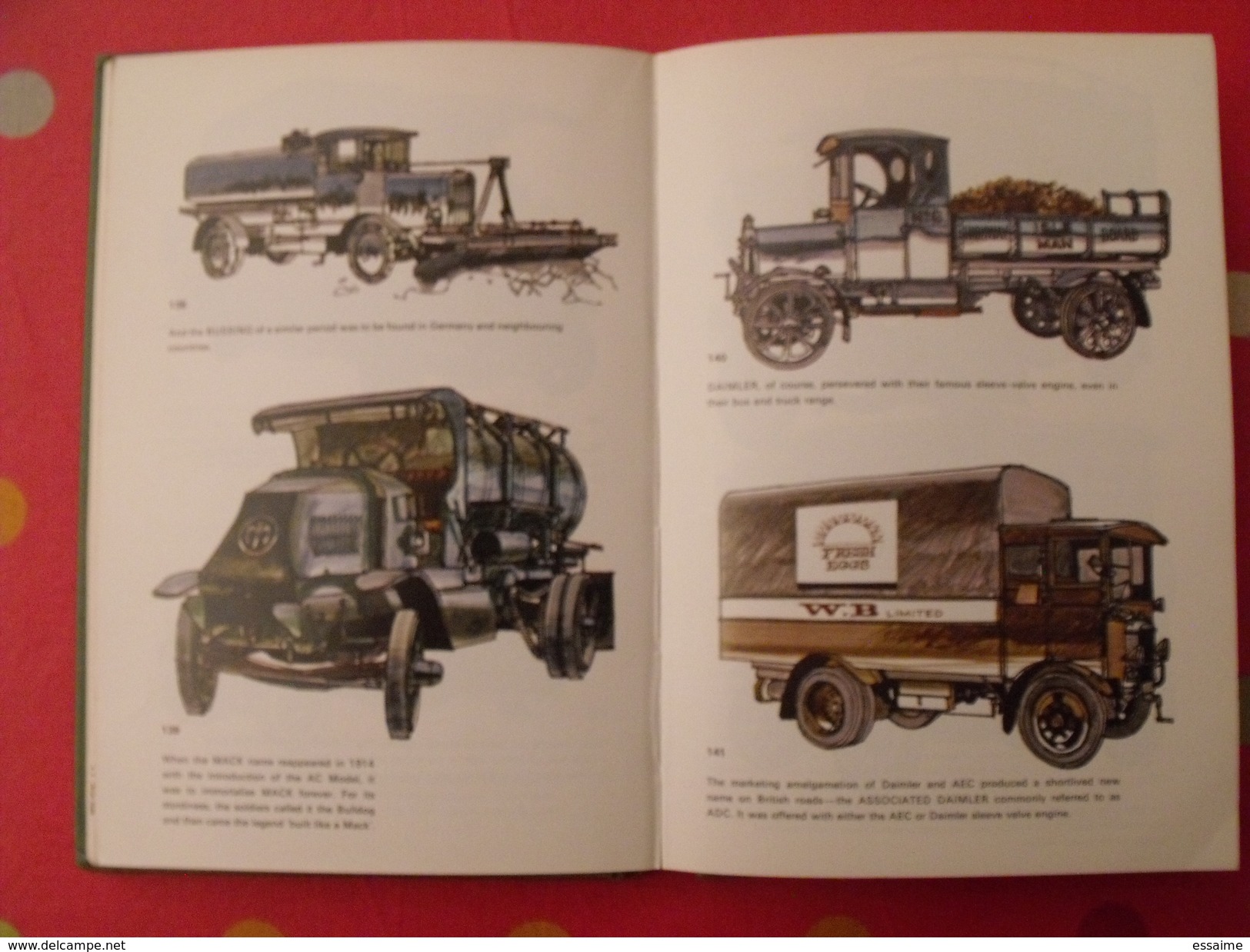 lorries trucks and vans 1897-1927. camions. Marshall bishop. 1972