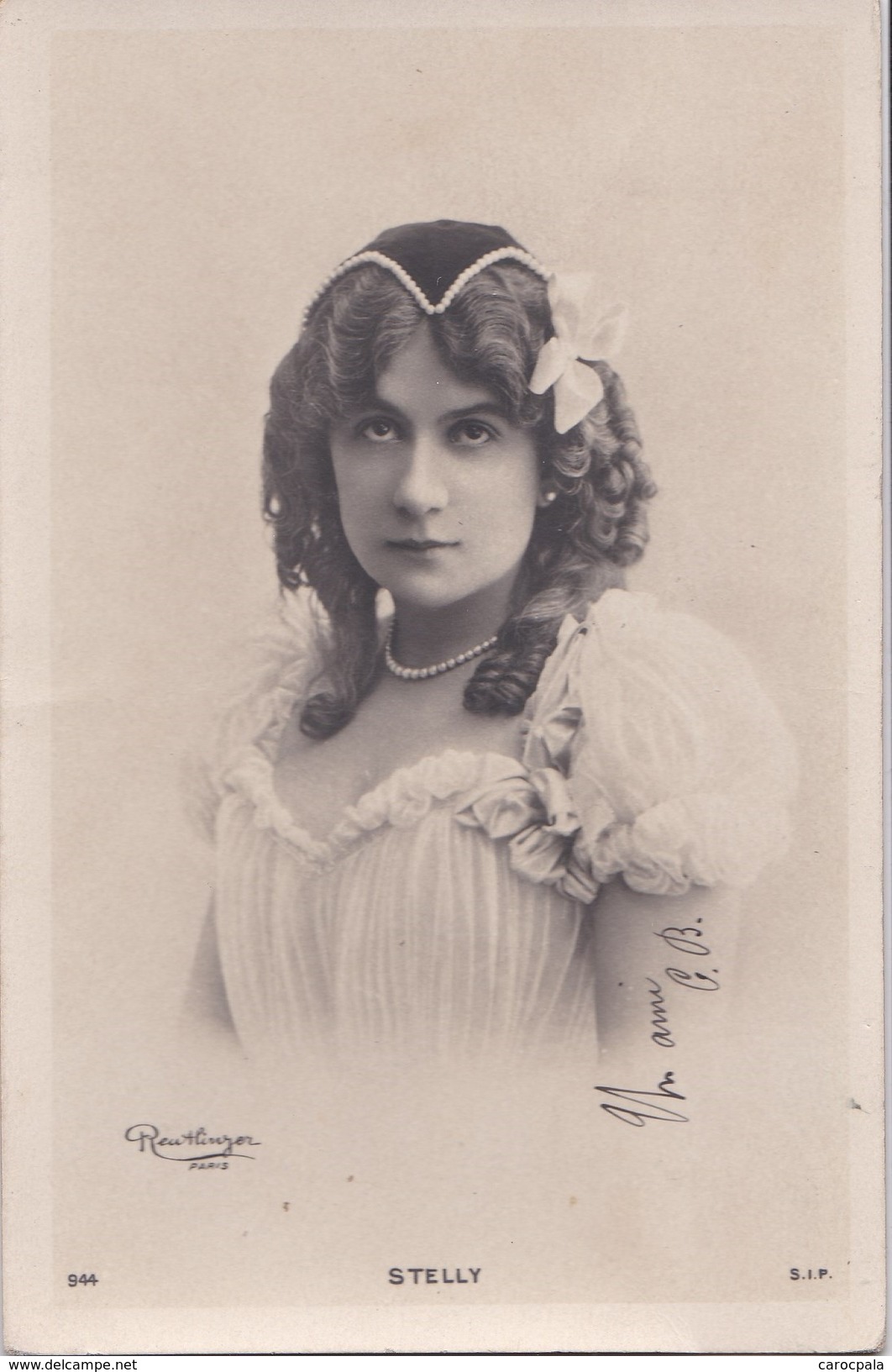 Carte Précurseur 1900 Photo Reutlinger : Femme , Stelly - Entertainers