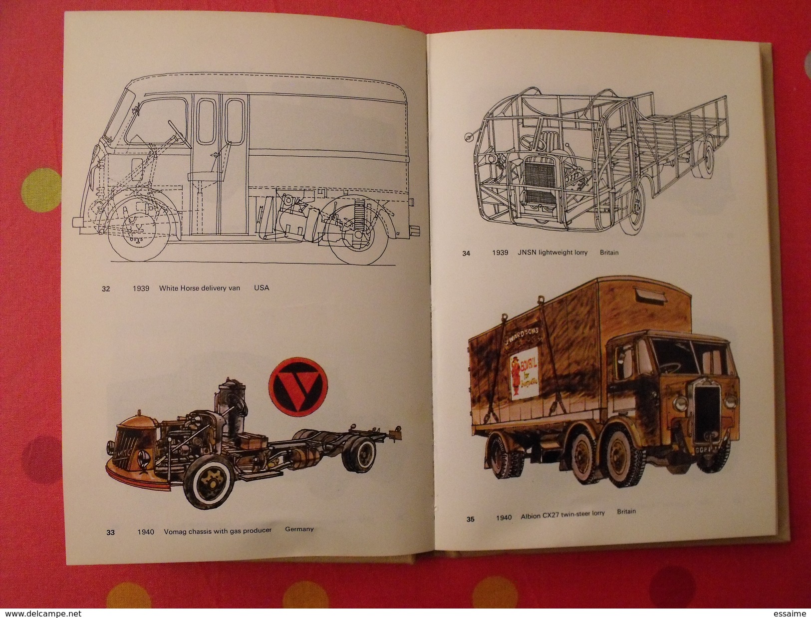 lorries trucks and vans since 1928. camions depuis 1928. Ingram bishop. 1975. en anglais. blandford