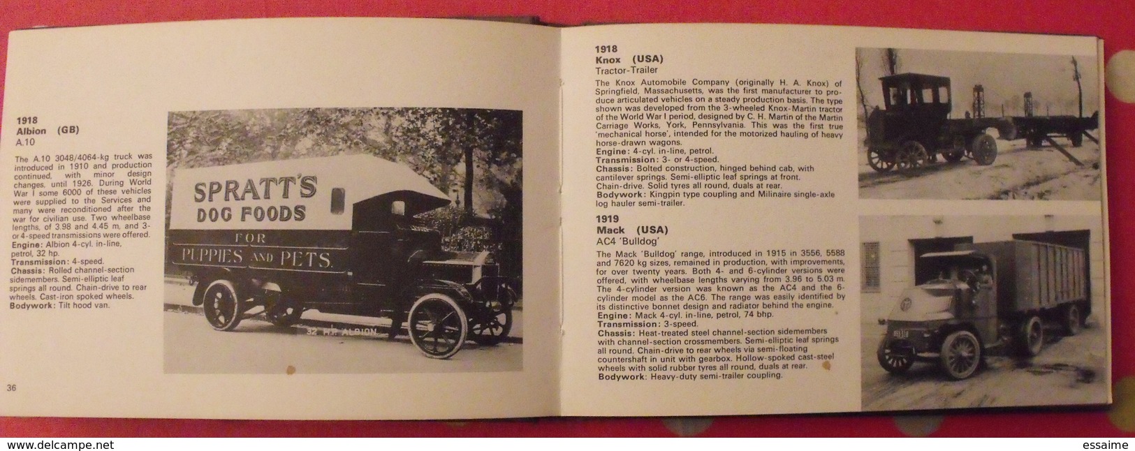 A Source Book Of Commercial Vehicles En Anglais. Camions. Miller Vanderveen 1972 - Livres Sur Les Collections