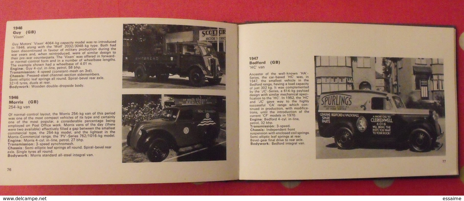 A Source Book Of Commercial Vehicles En Anglais. Camions. Miller Vanderveen 1972 - Books On Collecting