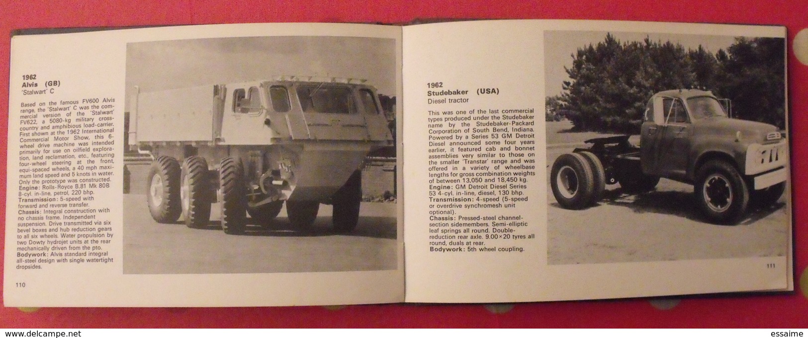 a source book of commercial vehicles en anglais. camions. Miller Vanderveen 1972