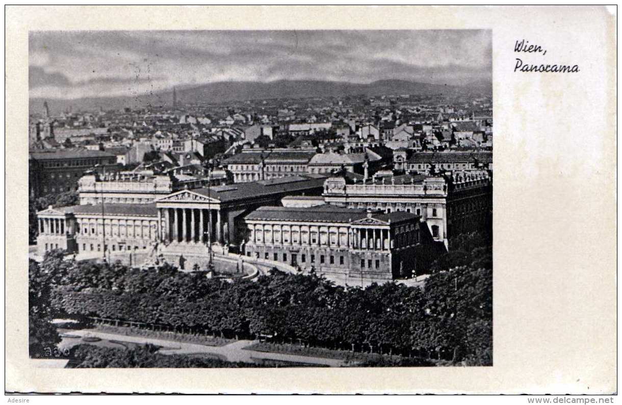 DR 1940 - Sondermarke + Sonderstempel Auf Ak WIEN Panorama - Briefe U. Dokumente