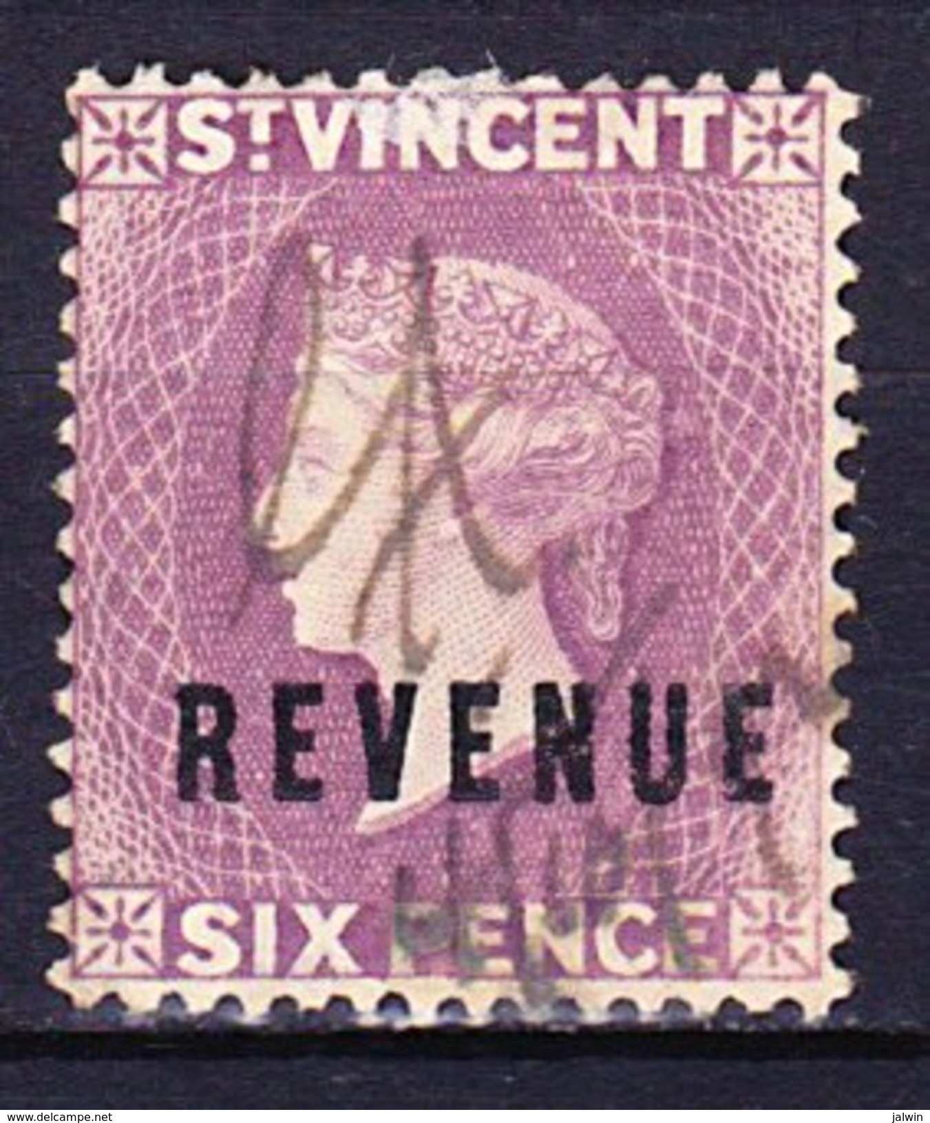 SAINT VINCENT REVENUE - DUTY STAMPS 6p Et 1/- Obl. - St.Vincent (...-1979)