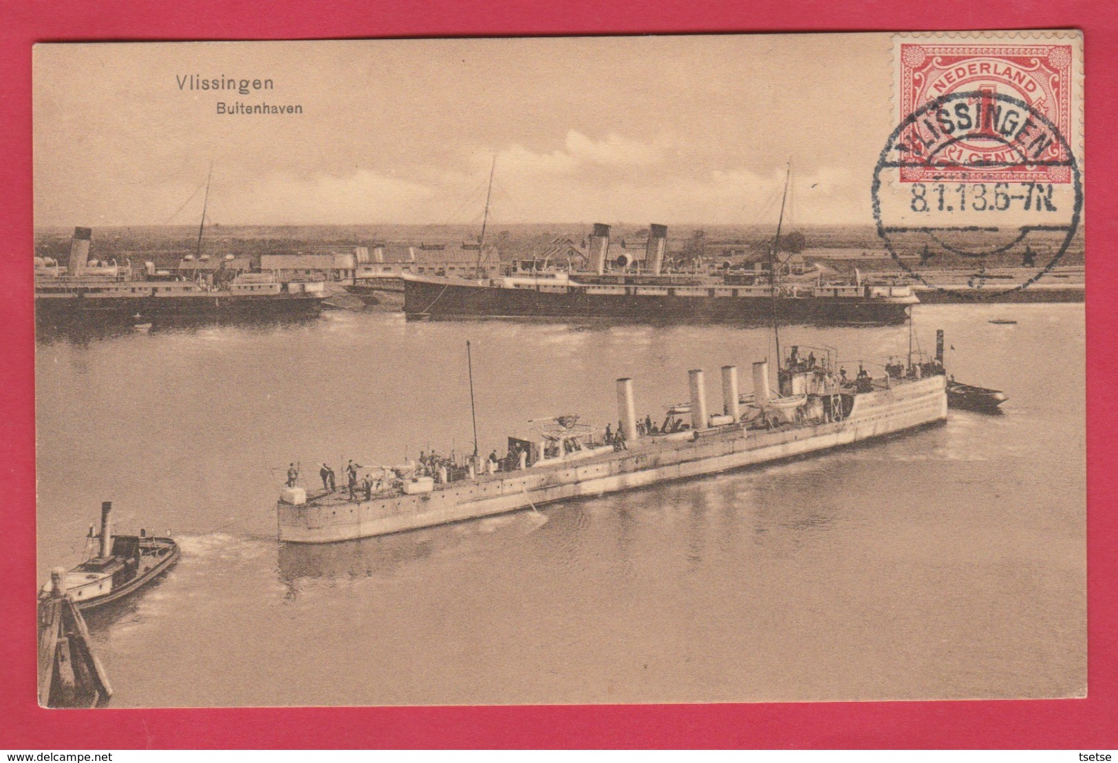 Vlissingen - Buitenhaven - 1913 ( Verso Zien ) - Vlissingen