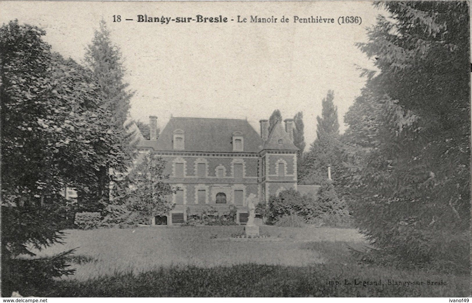 76 - BLANGY Sur BRESLE - CPA - Le Manoir De Penthièvre - Blangy-sur-Bresle