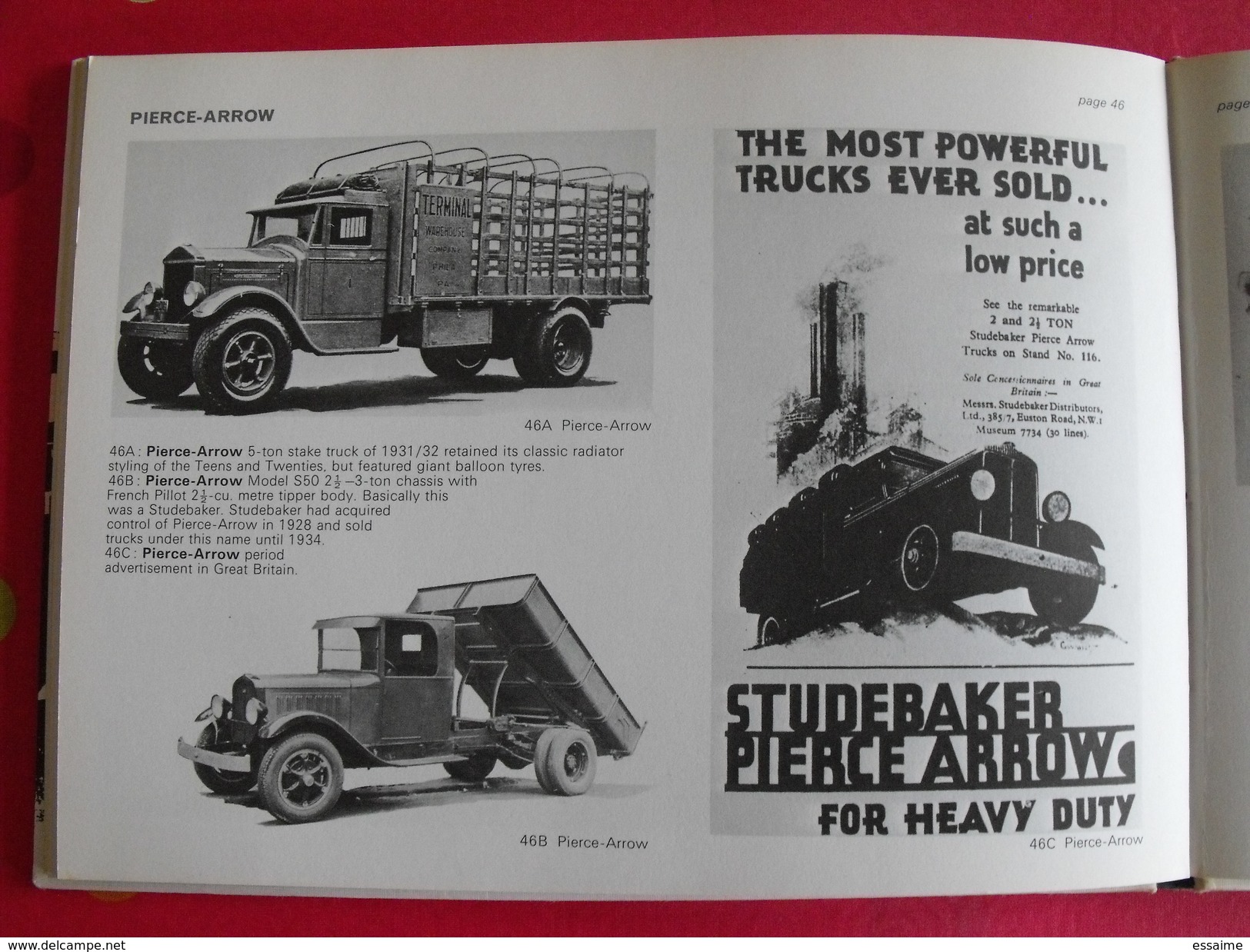 american trucks of the early thirties. 1930-1934. camions des années 1930. Warne 1974