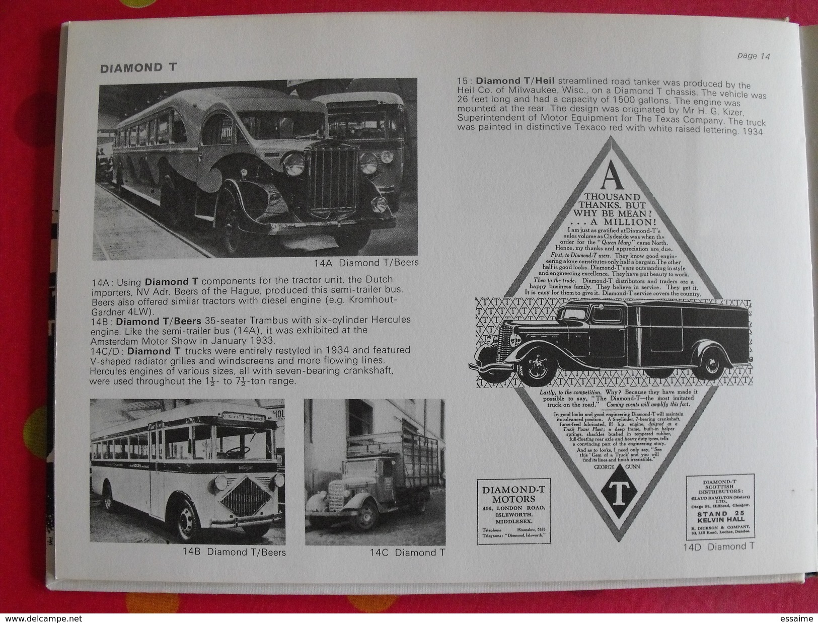 american trucks of the early thirties. 1930-1934. camions des années 1930. Warne 1974