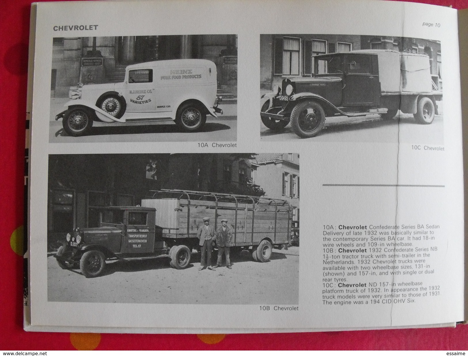 american trucks of the early thirties. 1930-1934. camions des années 1930. Warne 1974