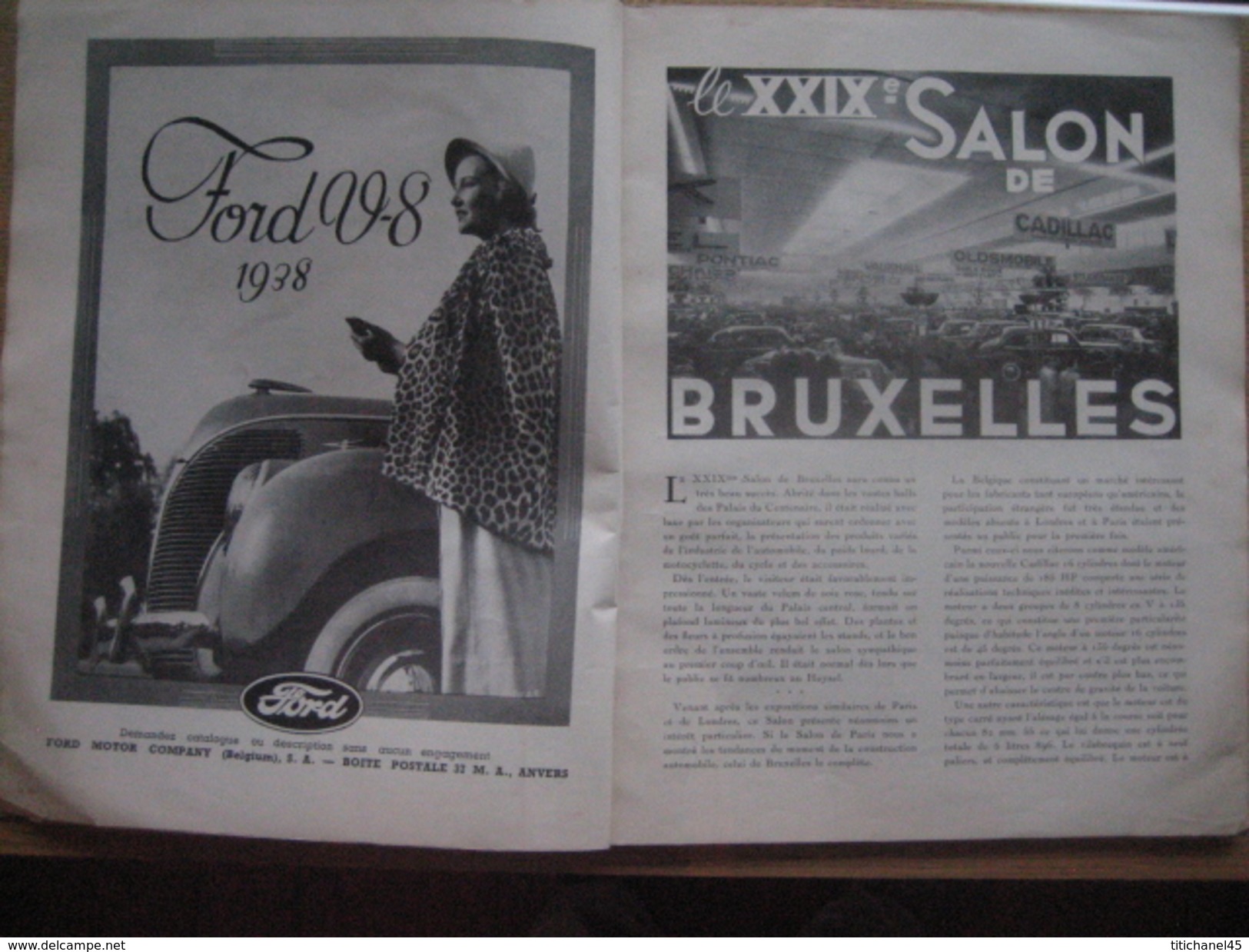 ENGLEBERT MAGAZINE N°173 JANVIER-FEVRIER 1938 - Numéro Spécial SALON AUTO-MOTO-CAMION De BRUXELLES & D'AMSTERDAM - Auto