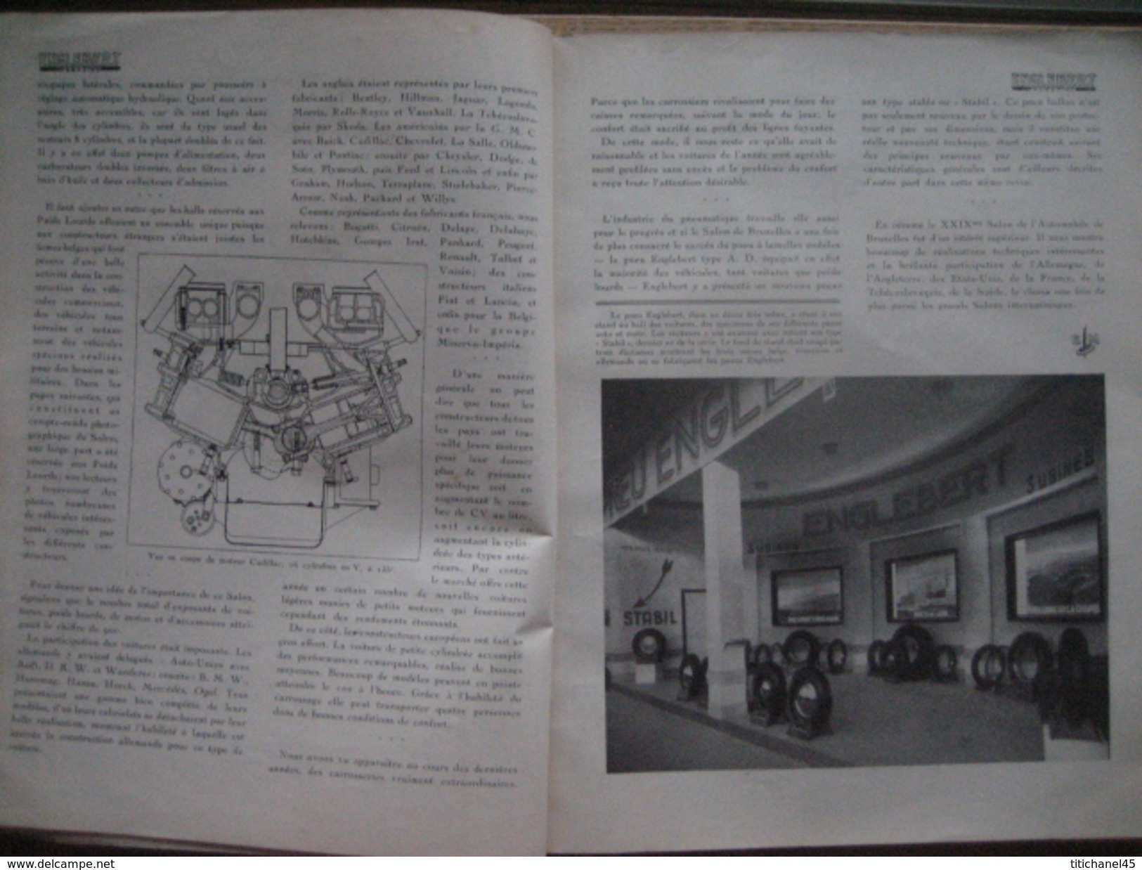 ENGLEBERT MAGAZINE N°173 JANVIER-FEVRIER 1938 - Numéro Spécial SALON AUTO-MOTO-CAMION De BRUXELLES & D'AMSTERDAM - Auto
