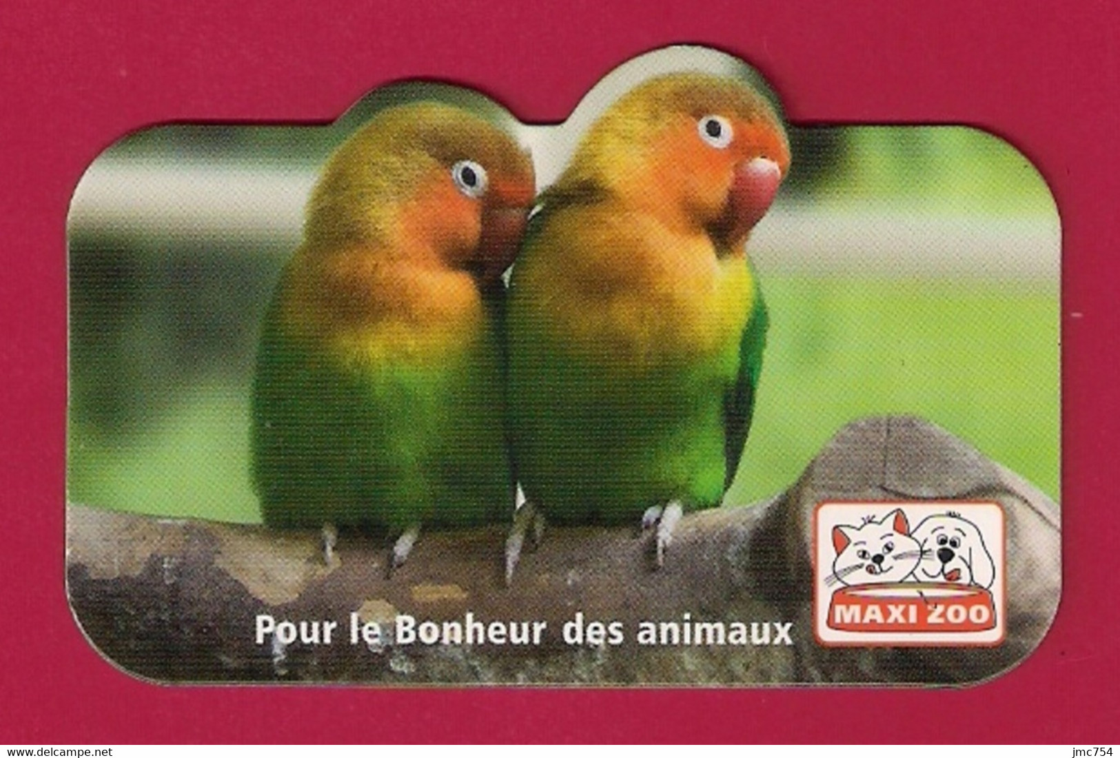 Magnet Publicitaire  MAXI ZOO.   Perruches. - Advertising