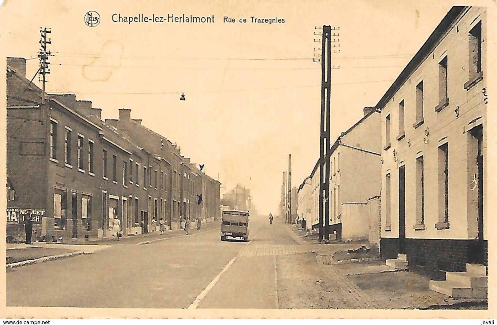 CPA / PK/ AK -  CHAPELLE LEZ HERLAIMONT  Rue De Trazegnies - Chapelle-lez-Herlaimont