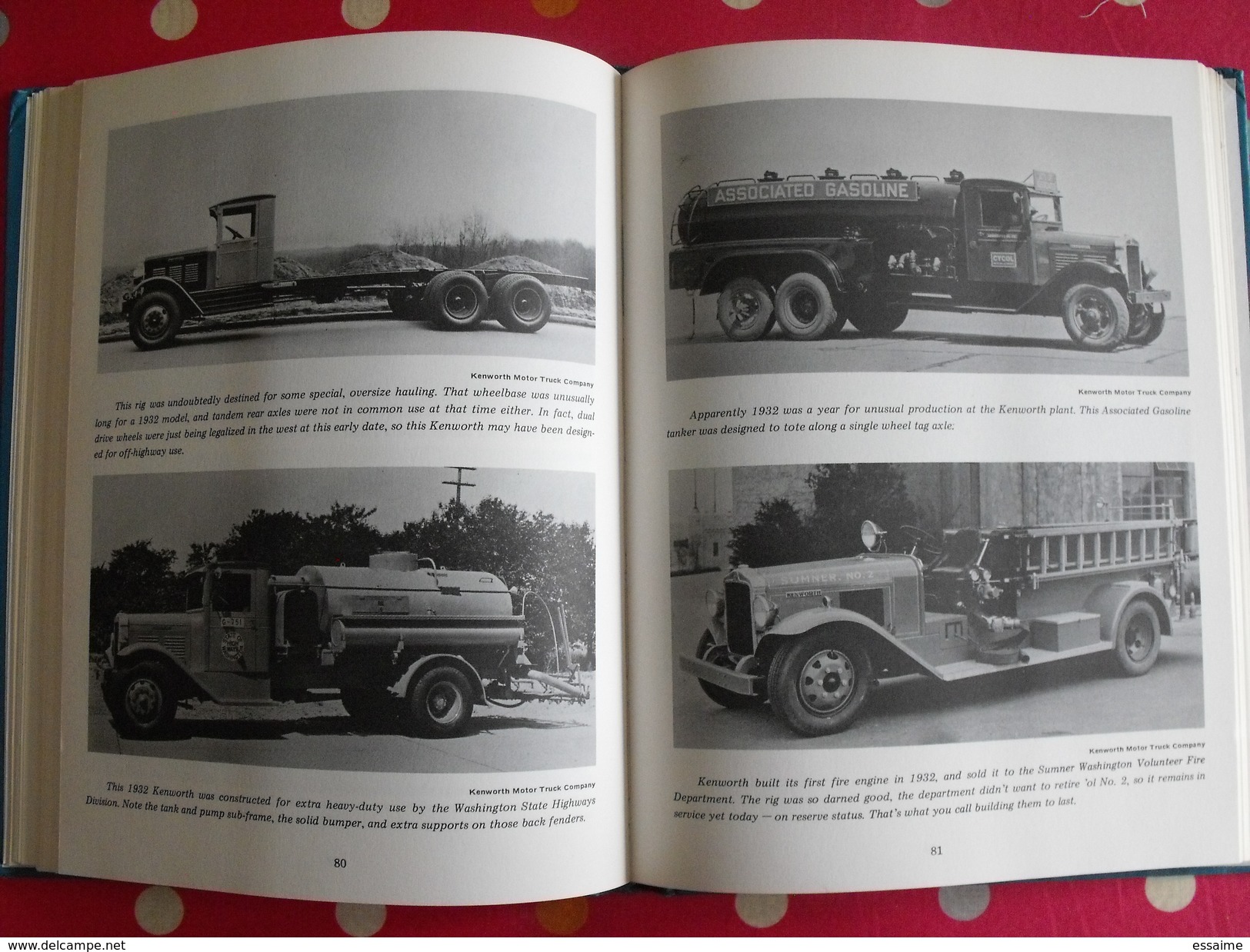 relics of the road. keen kenworth trucks 1915-55. Gini Rice 1973. en anglais. camions