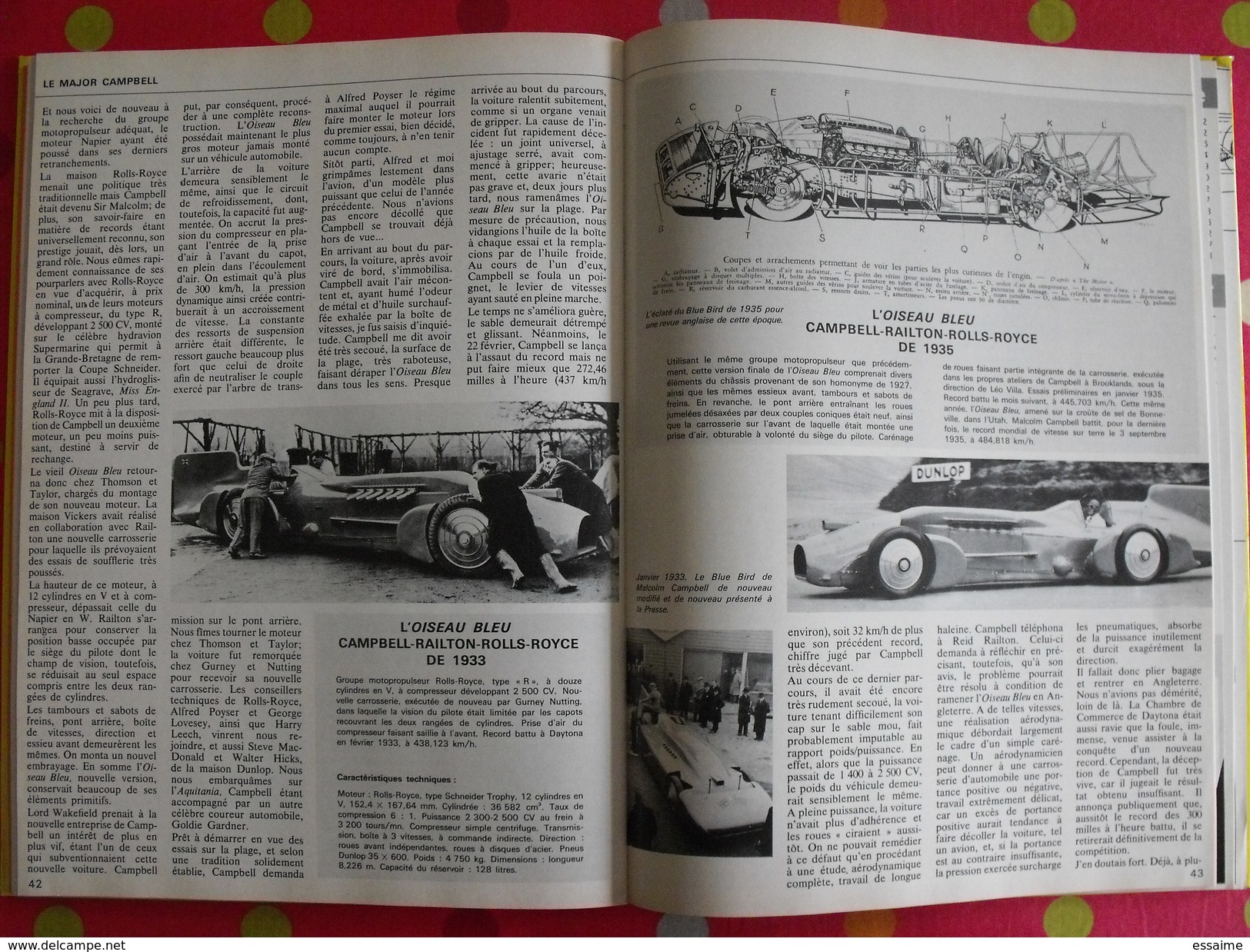 6 revues reliées l'enthousiaste. avion automobile train bateau. n° 1,2,8,11,12,14. 1977