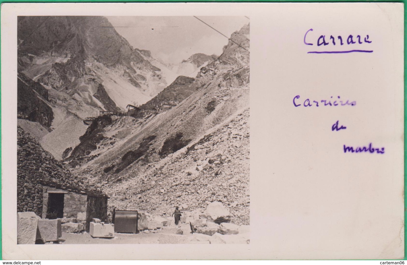 Italie - Carte Photo - Carrare - Carrières De Marbre - 1938 - Carrara