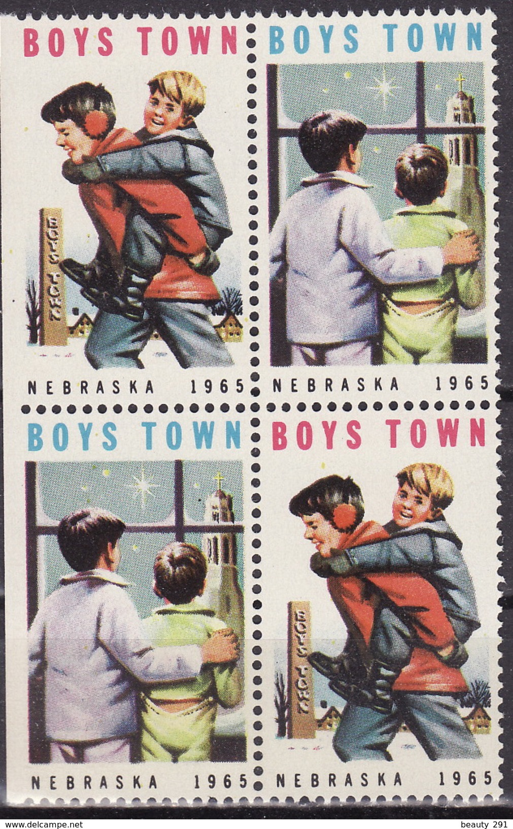 USA 1965 BOYS TOWN NEBRASKA Vignette Cinderella Charity Seals Seal Poster Stamp Label - Non Classificati